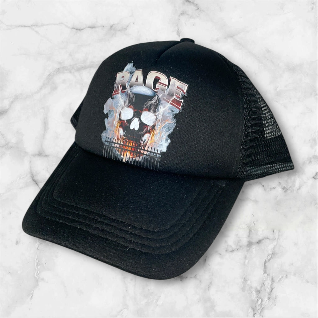Skull-Rage Trucker Hat