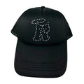 R-Logo Strass Trucker Hat Black/Silver Nail