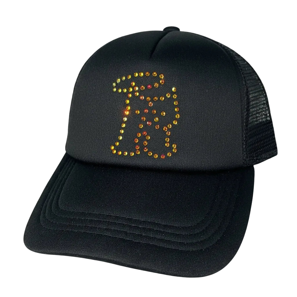 R-Strass Logo Trucker Hat Orange
