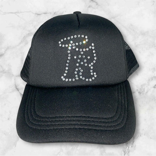 R-Strass Logo Trucker Hat Crystal