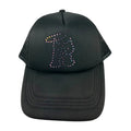 R-Logo Strass Trucker Hat Black/ Violet Sunset