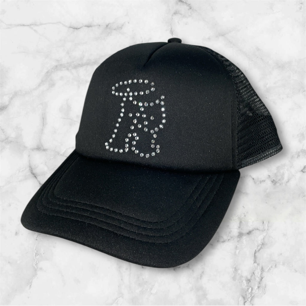 R-Strass Logo Trucker Hat Crystal