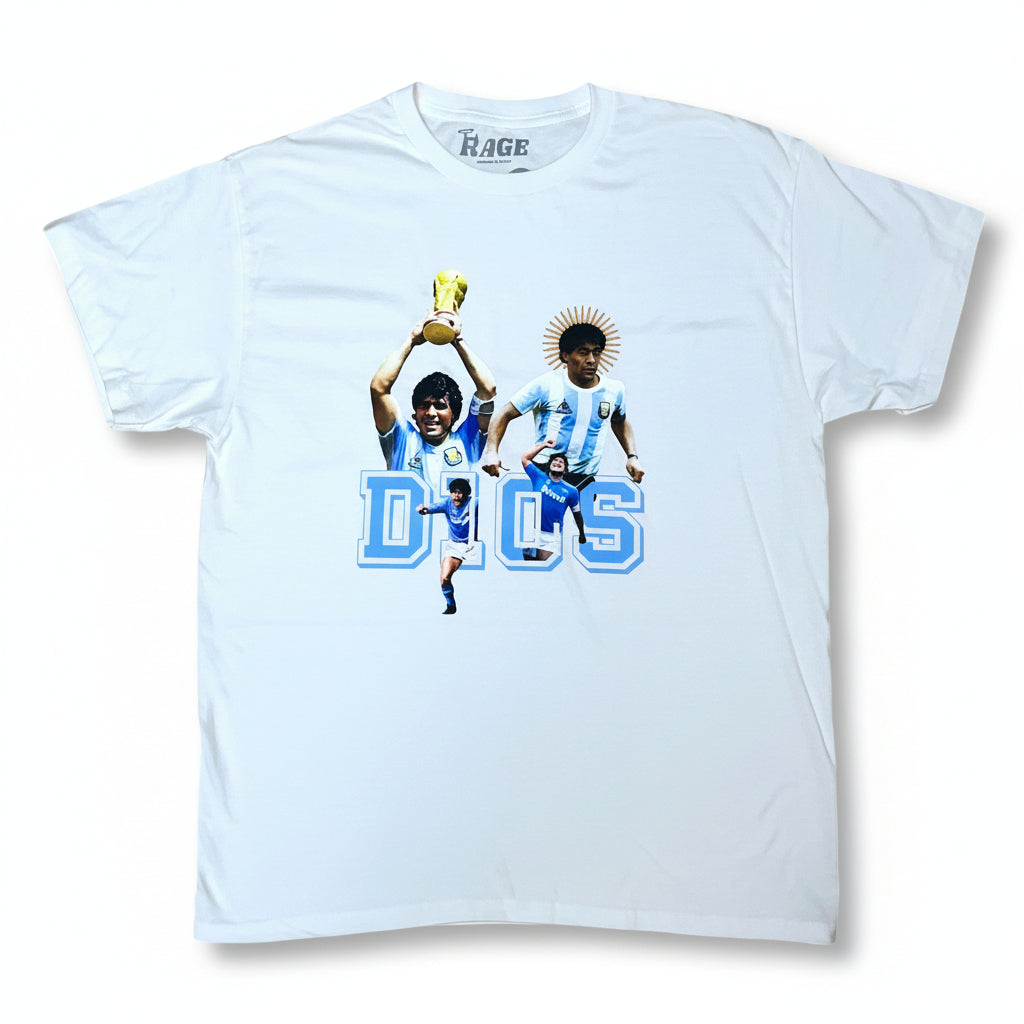 Maradona D10S White Tee