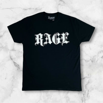 Rage Puffstone Tee (Black, Rhinestone + Puff)