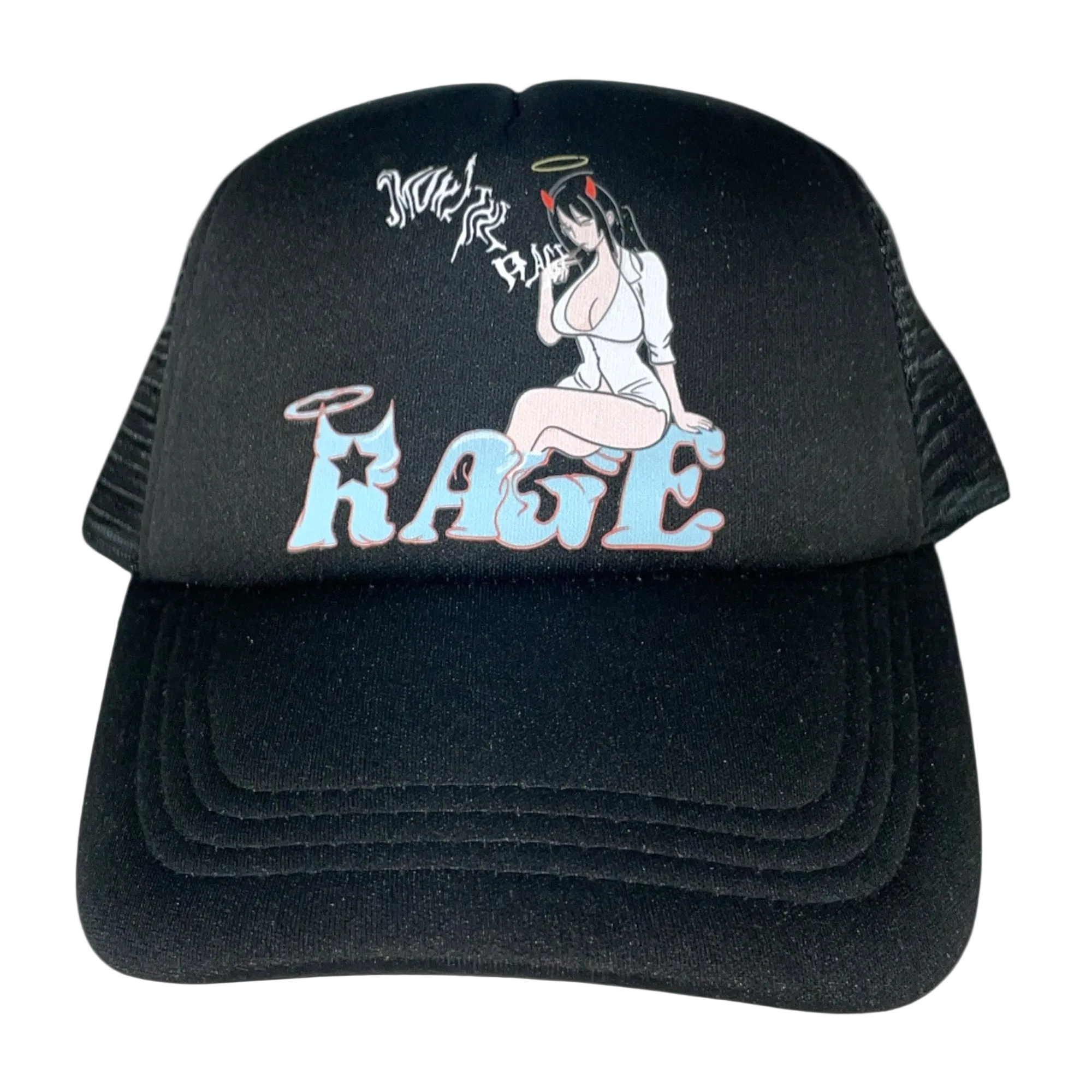 Smoke The Rage Trucker Hat Orange