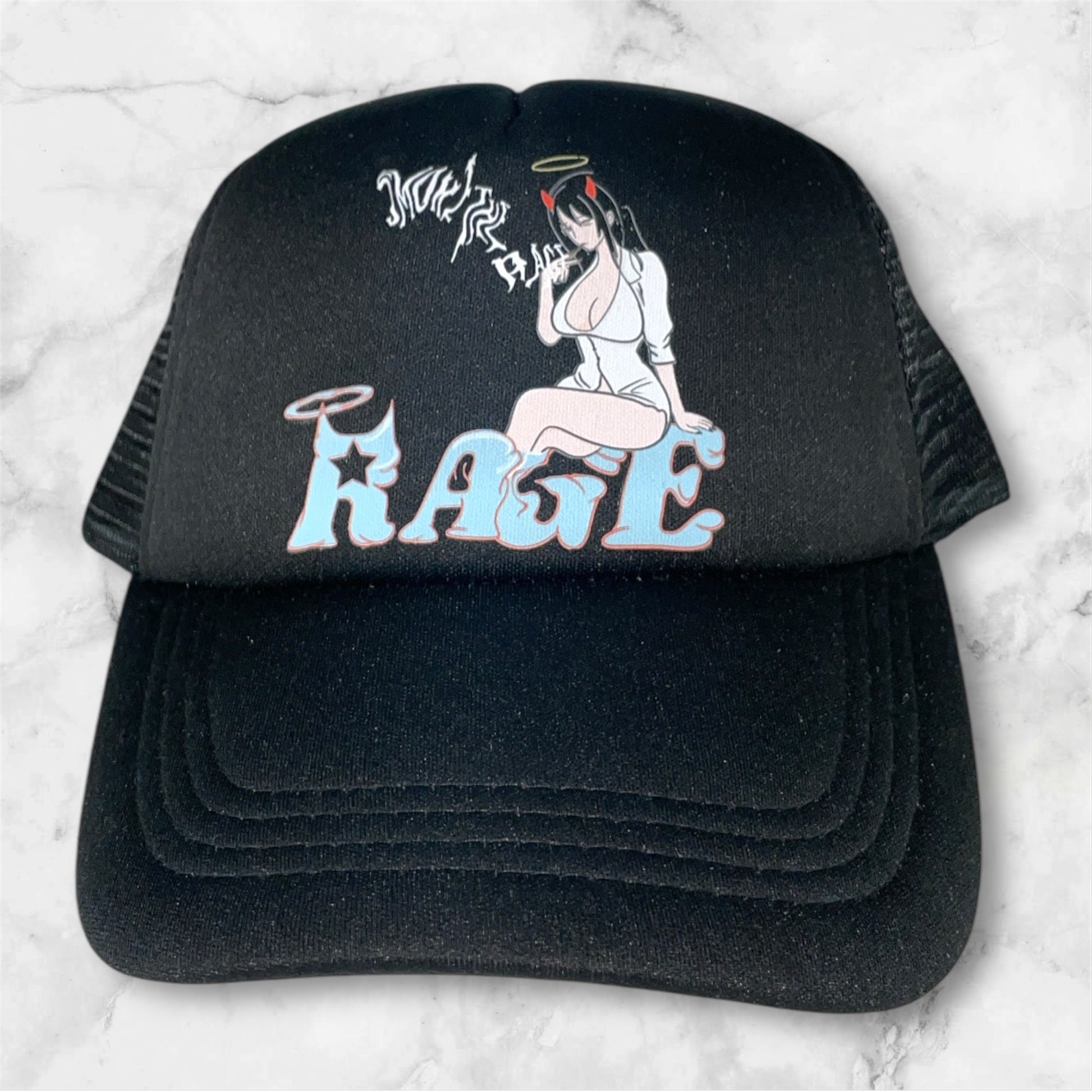 Smoke The Rage Trucker Hat Orange
