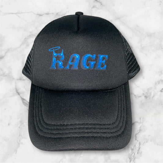 Lightining Rage-Logo Trucker Hat Blue