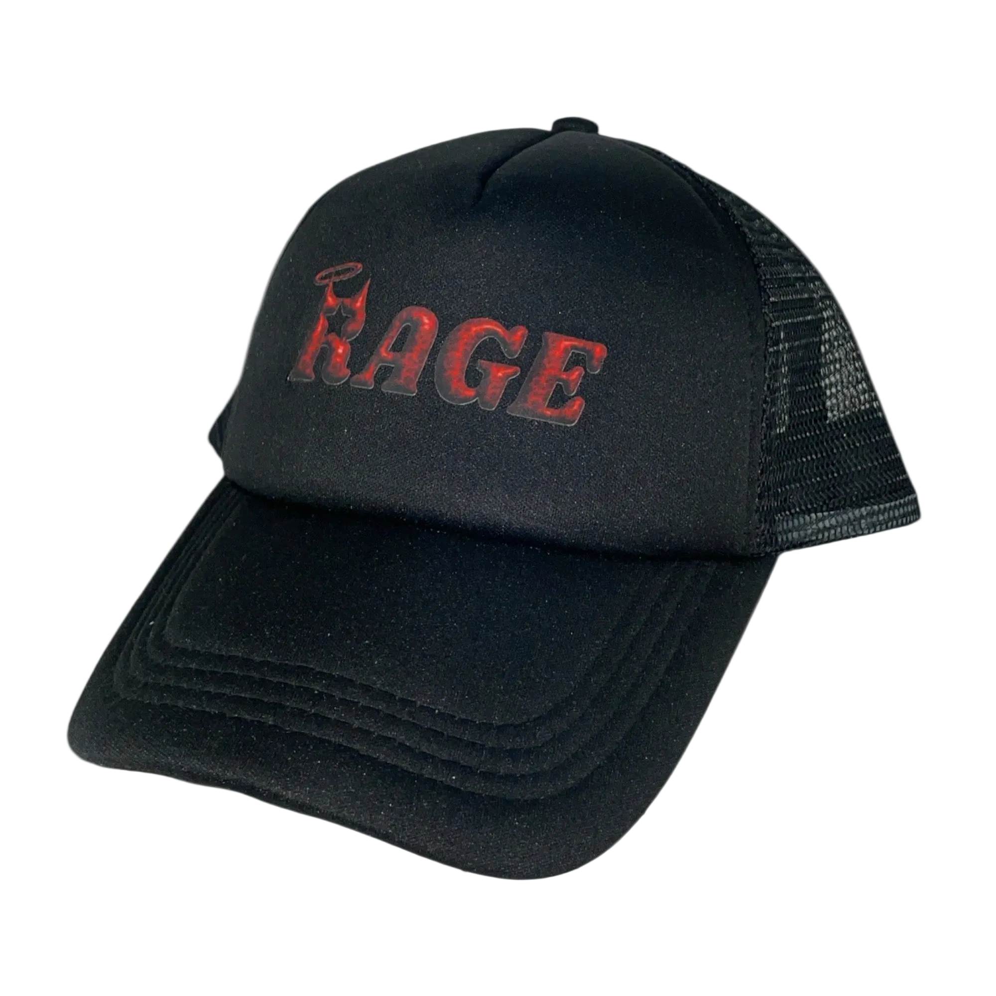 Lightining Rage-Logo Trucker Hat Red