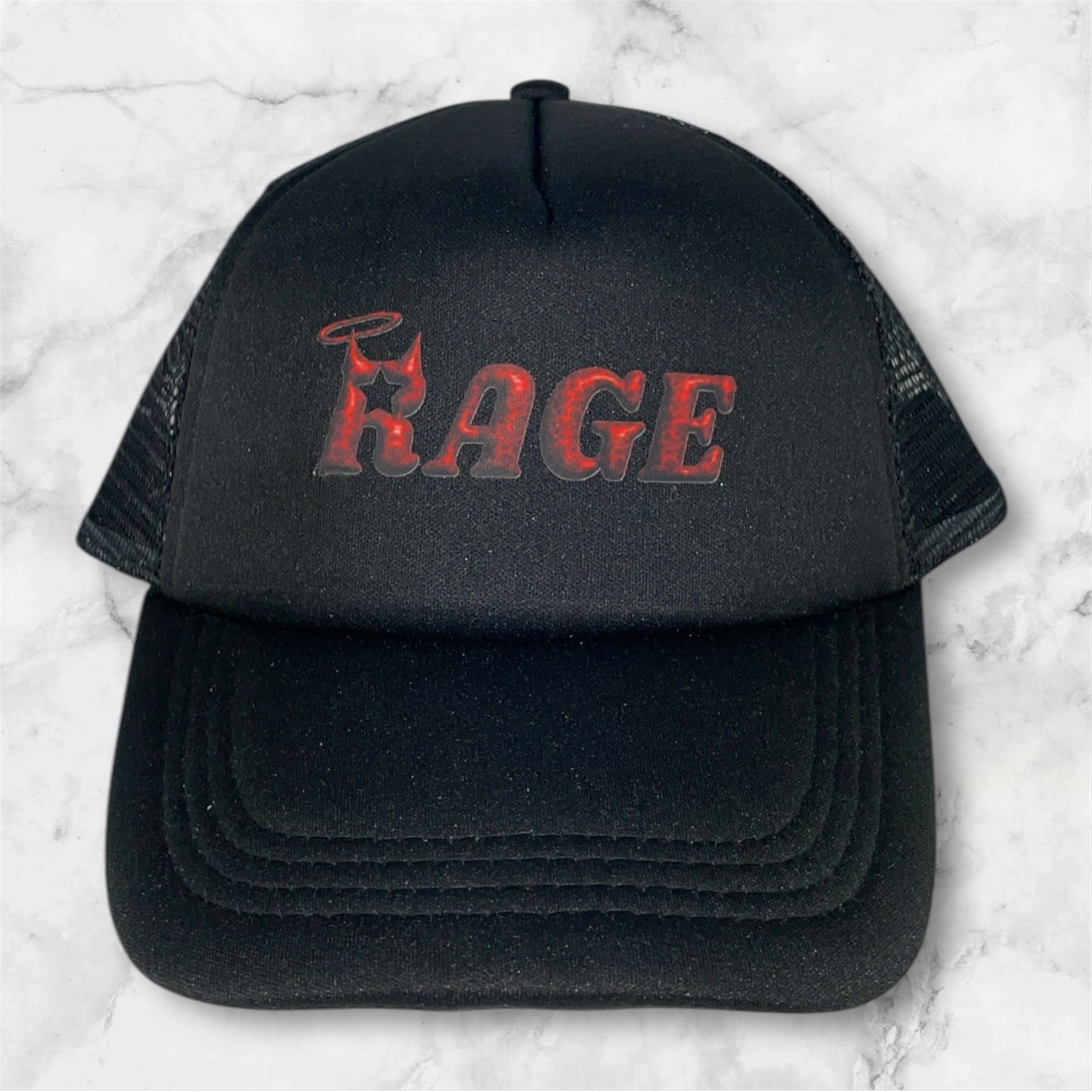 Lightining Rage-Logo Trucker Hat Blue