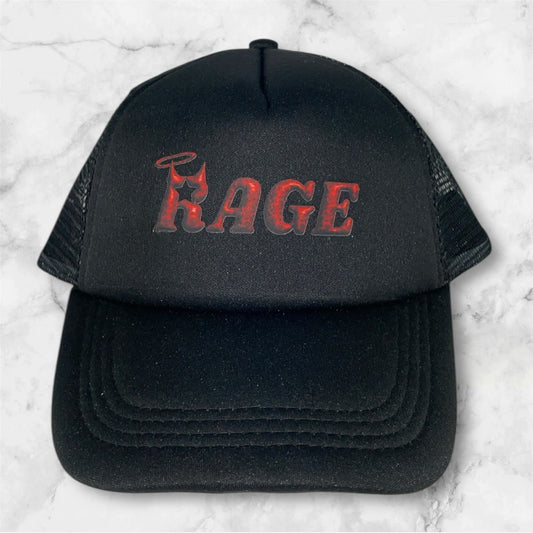 Lightining Rage-Logo Trucker Hat Red