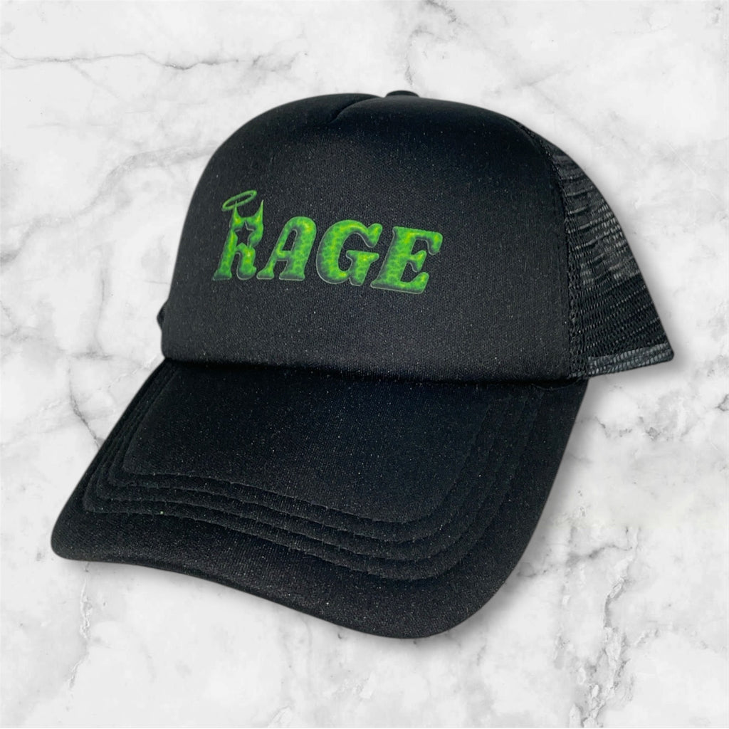 Lightining Rage-Logo Trucker Hat Green