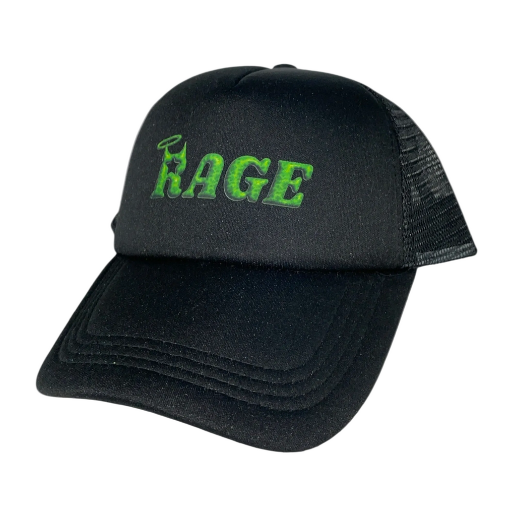 Lightining Rage-Logo Trucker Hat Green