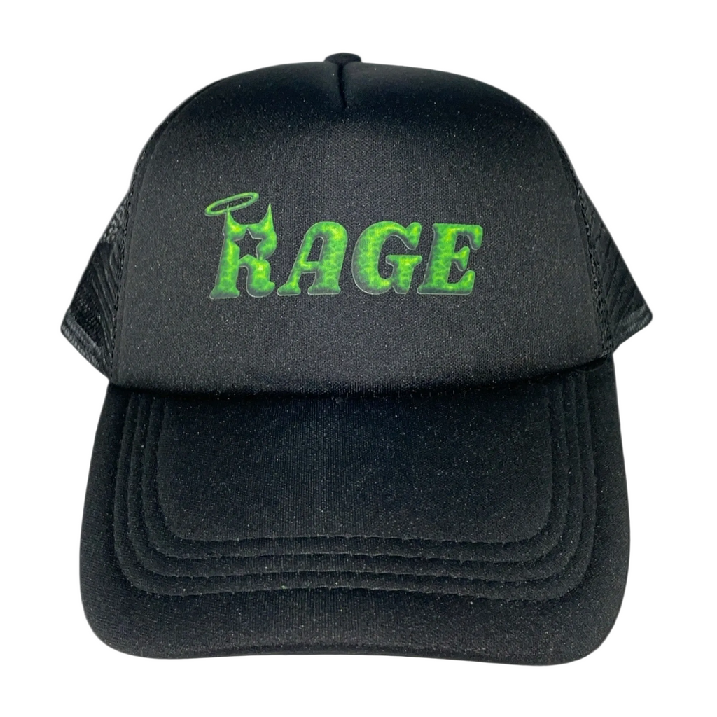 Lightining Rage-Logo Trucker Hat Green