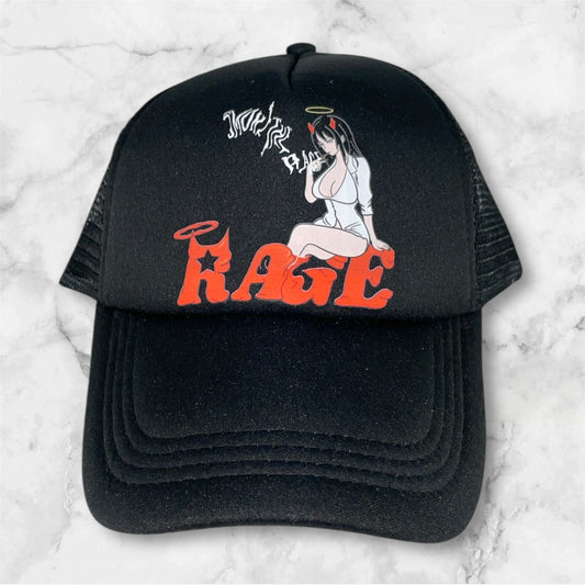 Smoke The Rage Trucker Hat Orange