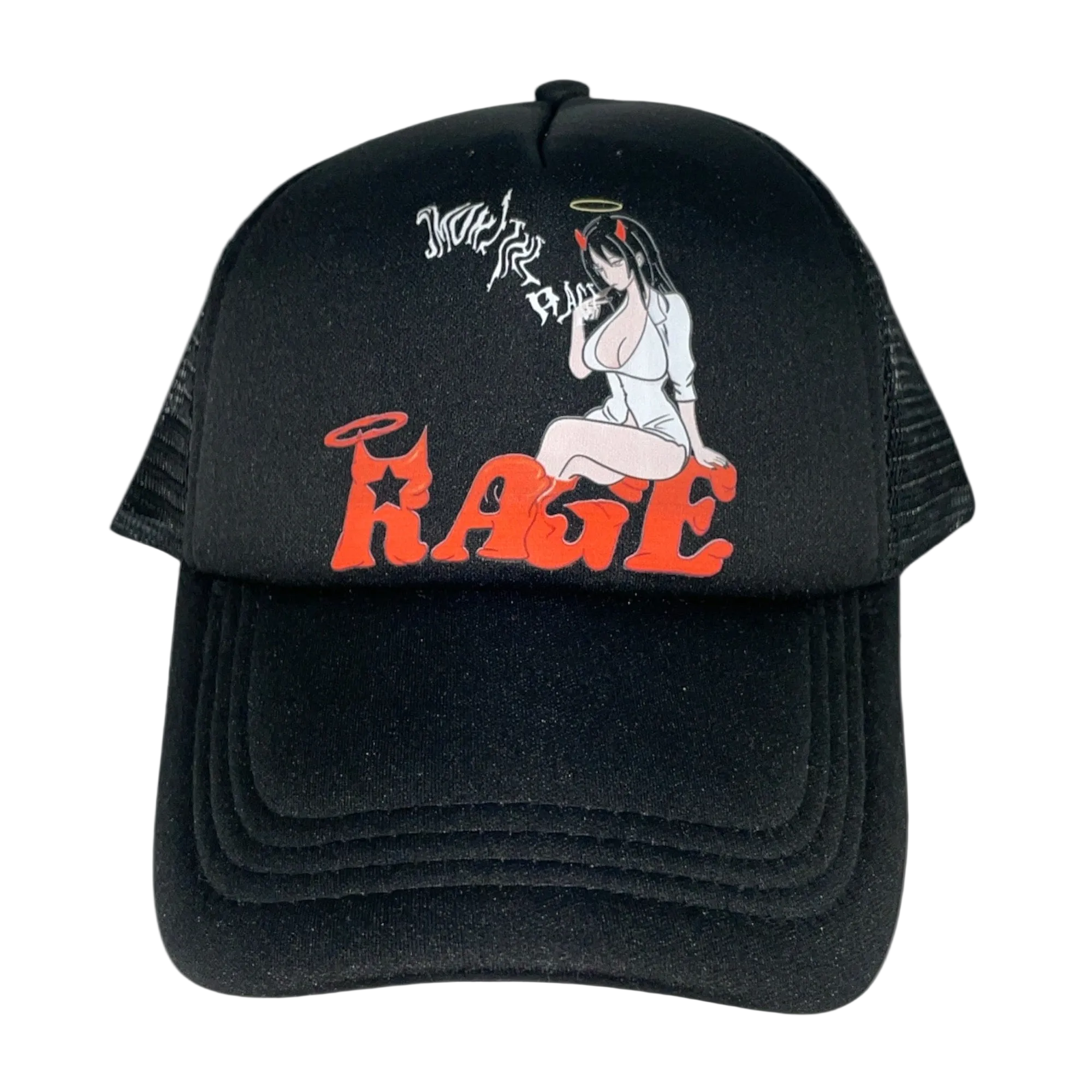 Smoke The Rage Trucker Hat Orange