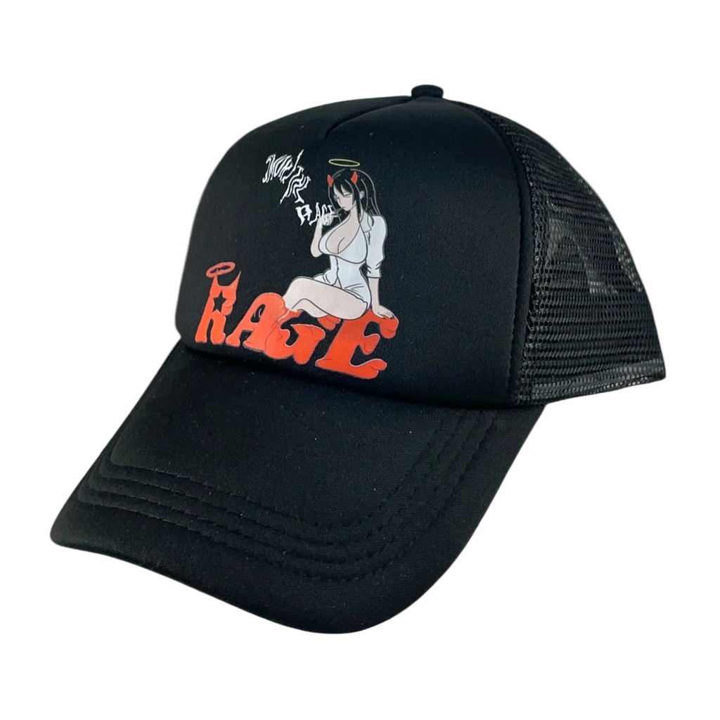Smoke The Rage Trucker Hat Orange