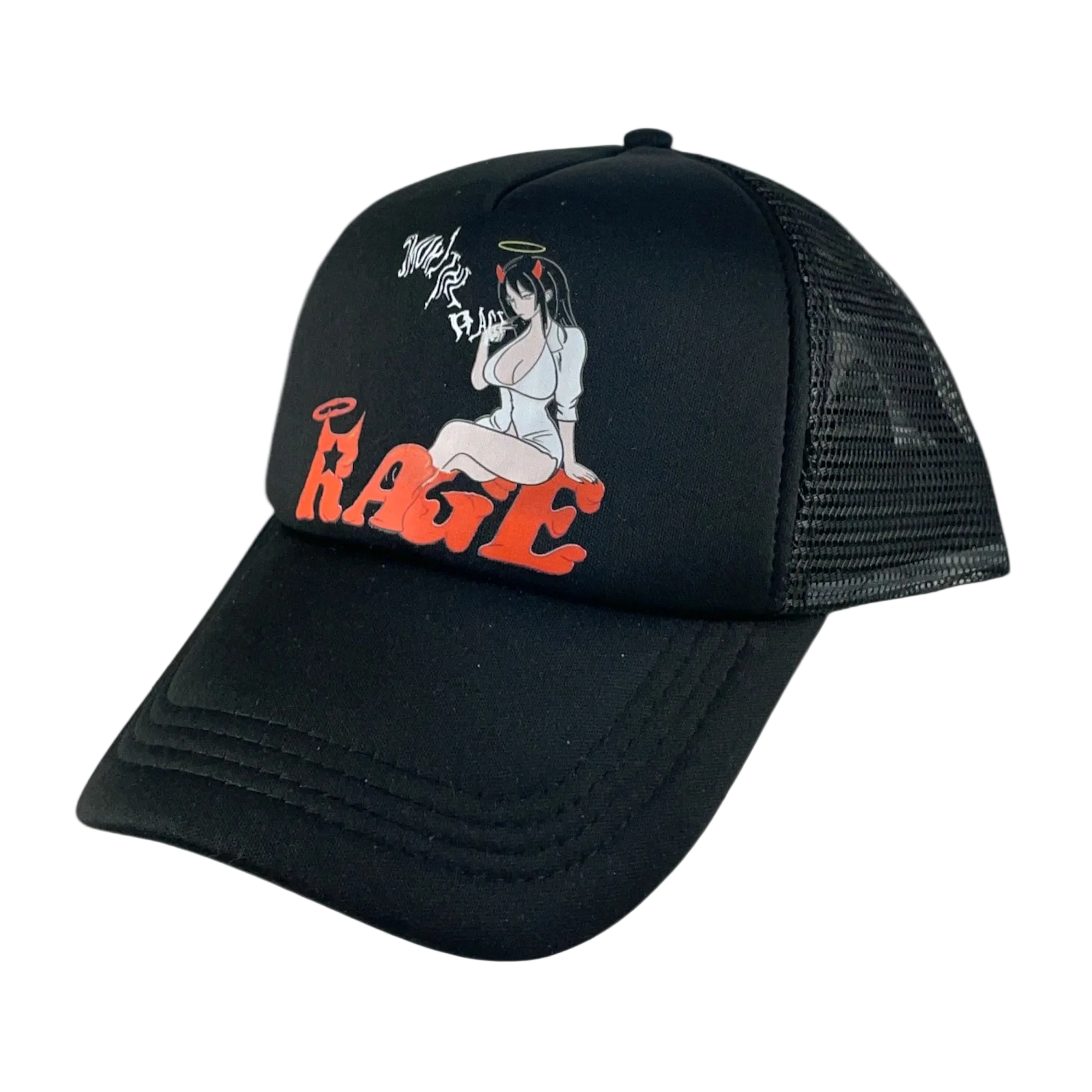 Smoke The Rage Trucker Hat Orange