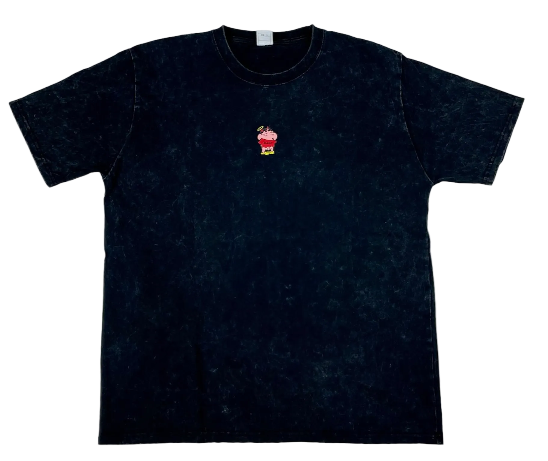 Mini-Chan Tee (Black Acid Wash)