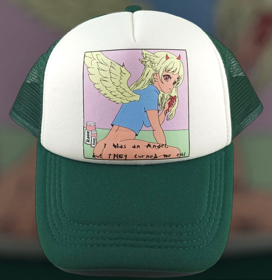 Angel Trucker Hat (Green)