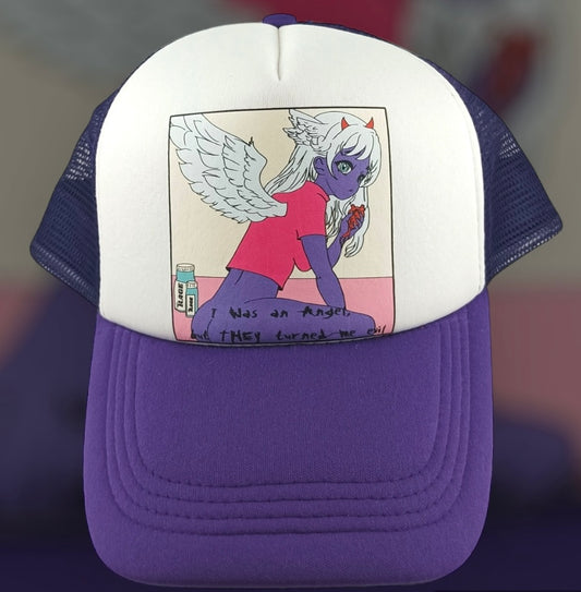 Angel Trucker Hat (Purple)