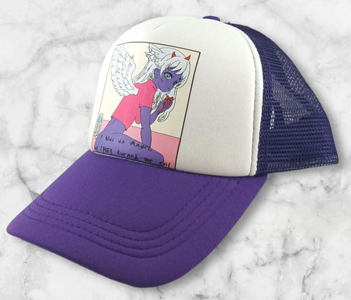 Angel Trucker Hat (Purple)