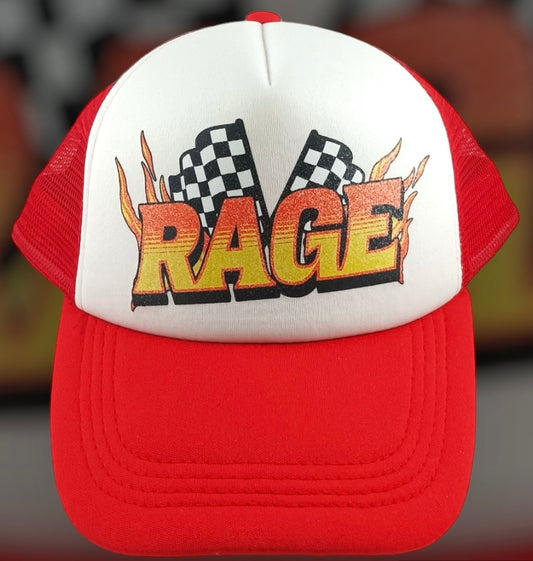 RAGE Race Trucker Hat Vintage (Red)