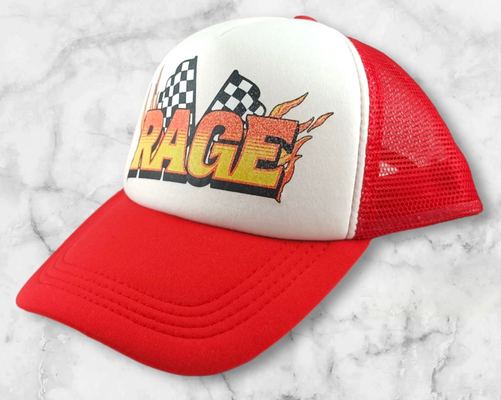 RAGE Race Trucker Hat Vintage (Red)